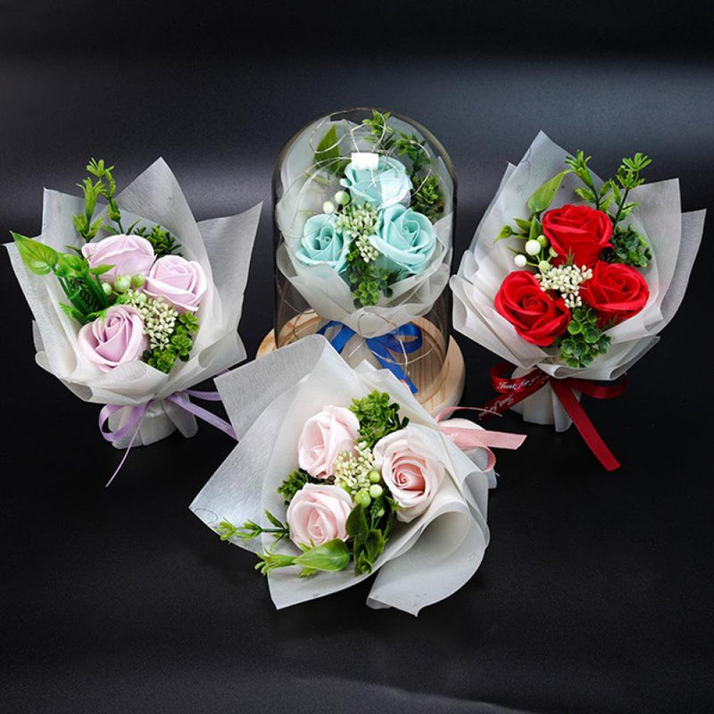 Romantic Artificial Flowers with LED Light and Red Roses for Valentine'S Day Mother'S Day Birthday Gifts - Everlasting Love