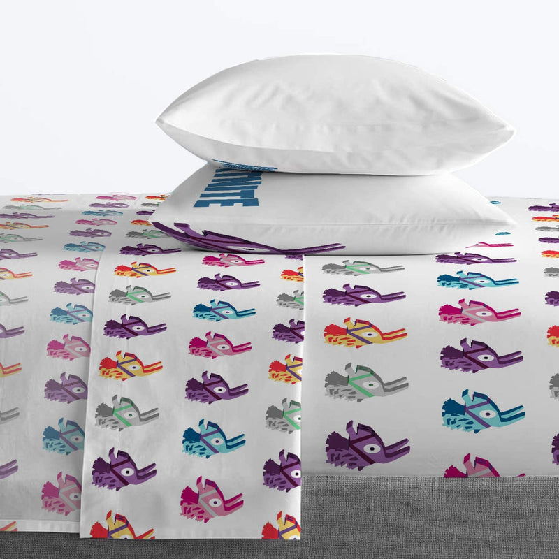 Jay Franco Fortnite Llama Warhol 5 Piece Full Bed Set - Includes Reversible Comforter & Sheet Set Bedding - Super Soft Fade Resistant Microfiber (Official Fortnite Product) Home & Garden > Linens & Bedding > Bedding Jay Franco   
