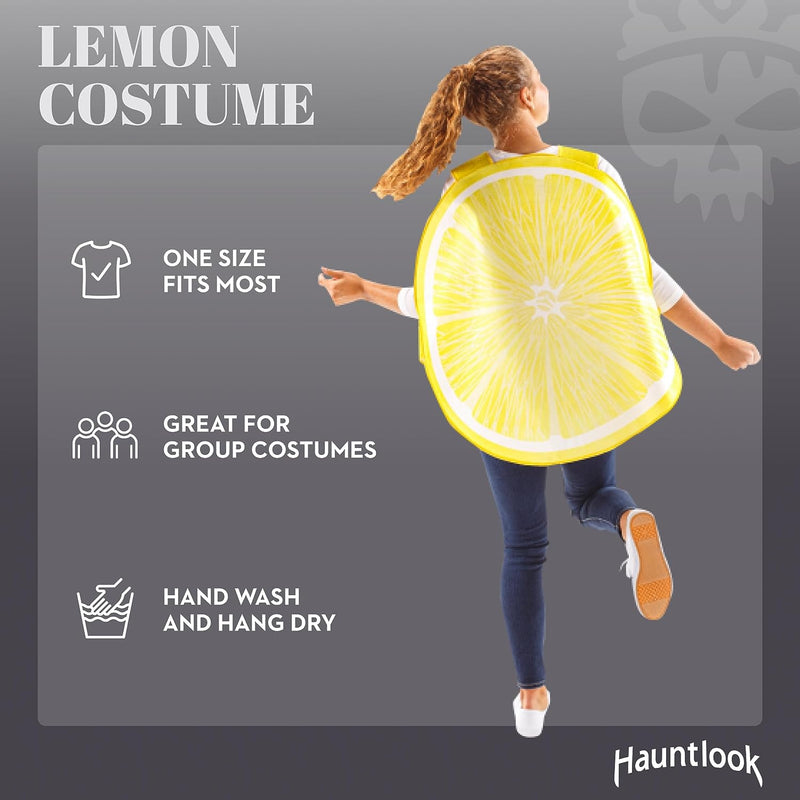 Citrus Slice Food Costume | Slip on Halloween Costume for Women and Men| One Size Fits All