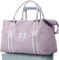 Weekender Bags for Women,Carry on Bag,Overnight Bag with Trolley Sleeve,Sports Tote Gym Bag,Travel Bag for Women Home & Garden > Household Supplies > Storage & Organization VECAVE H-8898-Purple Stripe  