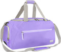 ROTOT Gym Duffel Bag, Gym Bag with Waterproof Shoe Pouch, Weekend Travel Bag with a Water-Resistant Insulated Pocket Home & Garden > Household Supplies > Storage & Organization Rotot Purple  