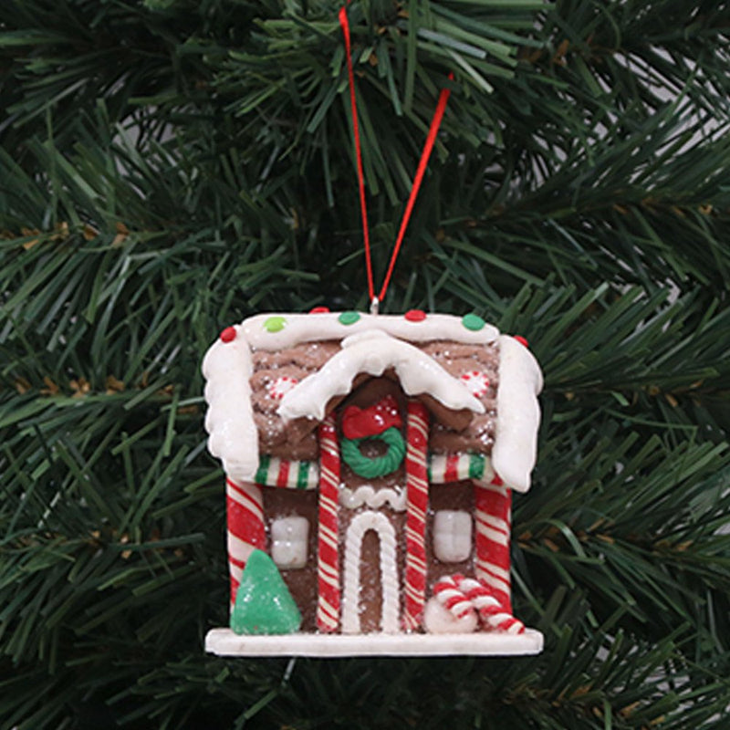 Pendants Gift Chrismas Decor Festive Resin Durable Festival Supplies Bread Earth Home Decoration Christmas Small House  BibiCola   