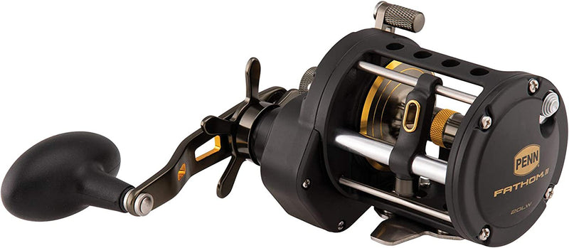 Penn 1481307 Fathom Ii Level Wind Saltwater Casting Reel, 20, 5.1 Gear Ratio, 30" Retrieve Rate, 5 Bearings, 30 Lb Max Drag, Right Hand Sporting Goods > Outdoor Recreation > Fishing > Fishing Rods Pure Fishing Rods & Combos   