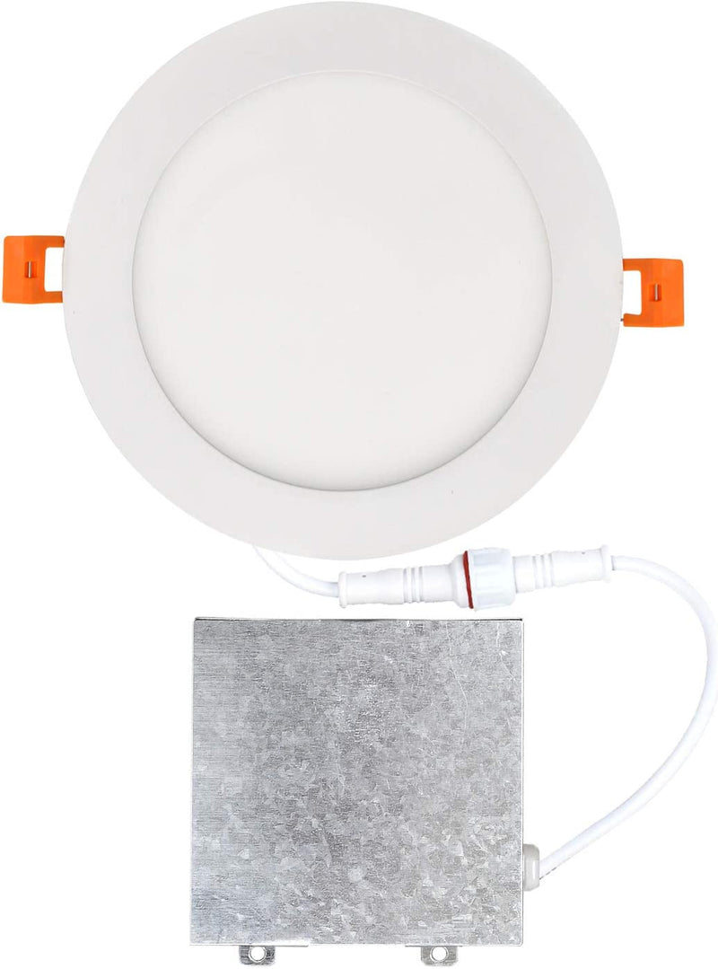 OSTWIN 6 Inch LED Recessed Light, 15 Watt (120W Equivalent) 1125 Lm, Dimmable, IC Rated, Ultra-Thin Canless LED Downlight with Junction Box, 4000K (Bright White), Energy Star, ETL (4 Pack) Home & Garden > Lighting > Flood & Spot Lights OSTWIN Lighting, LLC 5000 (Daylight) 1 Pack 