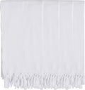 Set of 4 - Diamond Weave Turkish Cotton Bath Beach Hammam Towel Peshtemal Blanket Prewashed (Navy) Home & Garden > Linens & Bedding > Towels CopperBull White  