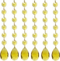 Poproo Teardrop Pendant Octagon Crystal Glass Beads Pendants for Chandelier Lamp Curtain Decor, 6-Pack (Blue) Home & Garden > Lighting > Lighting Fixtures > Chandeliers Poproo Golden Yellow  