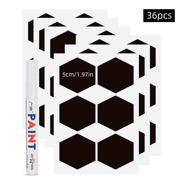48pcs Jar Spice Stickers Home & Garden > Decor > Decorative Jars KOL DEALS 36pcs Hexagon  
