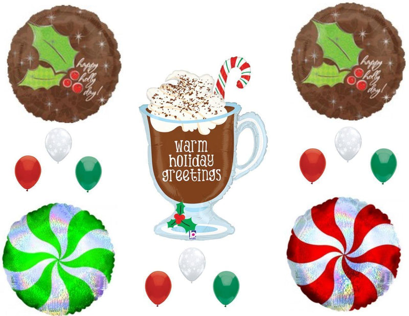 HOT CHOCOLATE MERRY CHRISTMAS Party Balloons Decorations Supplies Caroling Snow Home Home & Garden > Decor > Seasonal & Holiday Decorations& Garden > Decor > Seasonal & Holiday Decorations C & S Party Supply   