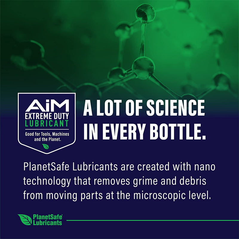 Planetsafe Lubricants Aim Extreme Duty Bike & Chain Lubricant - Worlds Best Non Toxic Non Hazardous No Odor Lubricant for Scooters Mopeds Motorcycles Motorbike and Bicycles. Sporting Goods > Outdoor Recreation > Cycling > Bicycles PlanetSafe Lubricants   
