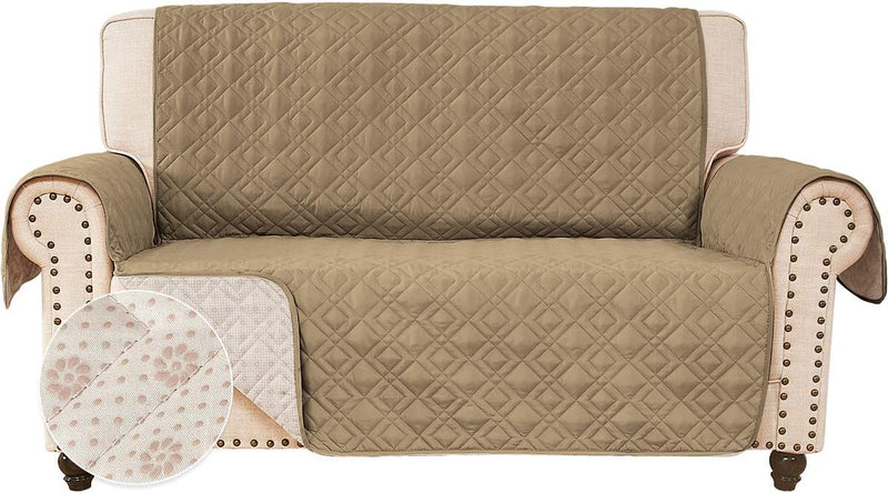ROSE HOME FASHION Anti-Slip Sofa Cover for Leather Sofa, Couch Covers for 3 Cushion Couch, Slip-Resistant Couch Cover for Leather Sofa, Sofa Covers for Living Room, Couch Covers(Sofa:Darkgrey) Home & Garden > Decor > Chair & Sofa Cushions Rose Home Fashion Taupe 54"Loveseat 