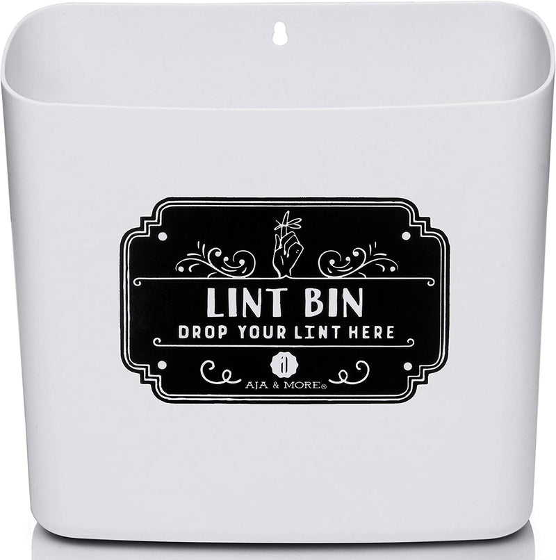 Magnetic Lint Bin for Laundry Room | Farmhouse Retro Magnetic Lint Bin for Laundry Room Storage Decor - Lint Container Space Saving Washer and Dryer Trash Can Solution Wall Mount (Off-White) Home & Garden > Household Supplies > Storage & Organization A.J.A. & MORE 2 Farmhouse Grey  