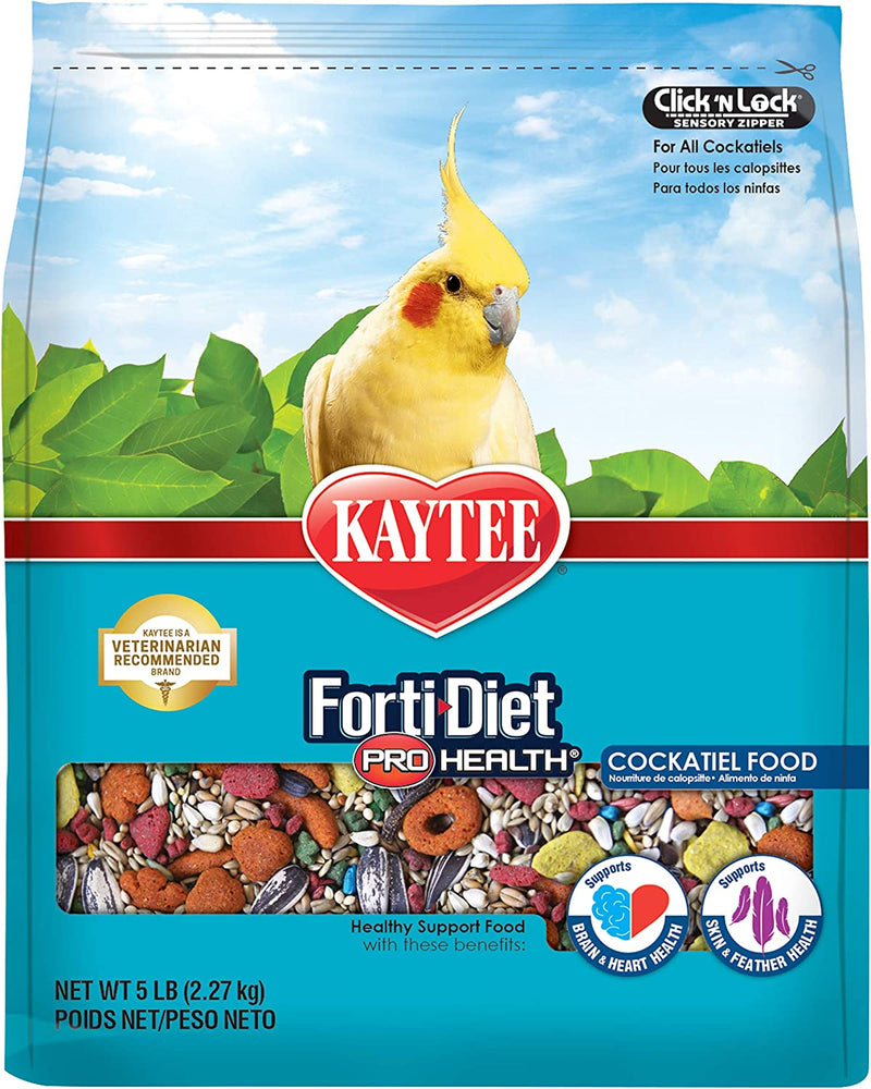 Kaytee Forti-Diet Pro Health Cockatiel Pet Bird Food, 5 Pound Animals & Pet Supplies > Pet Supplies > Bird Supplies > Bird Food Central Garden & Pet   