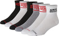Hanes Unisex Stranger Things Socks Pack, Unisex Ankle Socks with Fold-Over Cuffs Sporting Goods > Outdoor Recreation > Winter Sports & Activities Hanes Hellfire Club Black/White/Grey Assorted Medium 