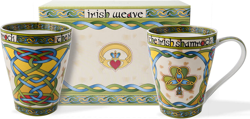 Royal Tara Irish Shamrock Mug - Irish Weave (Set of 2) Home & Garden > Kitchen & Dining > Barware Royal Tara Set of 2  