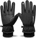 LIZHOUMIL Winter Gloves, Winter Warm Gloves Men Women Windproof Water Resistant Touchscreen Glove, Outdoor Hands Warmer Thermal Gloves for Driving Running Cycling Working Hiking - XL Sporting Goods > Outdoor Recreation > Boating & Water Sports > Swimming > Swim Gloves LIZHOUMIL Black Medium 