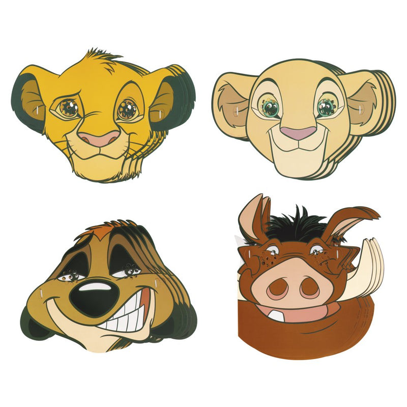 The Lion King Party Masks, 16Ct Apparel & Accessories > Costumes & Accessories > Masks Unique Industries   