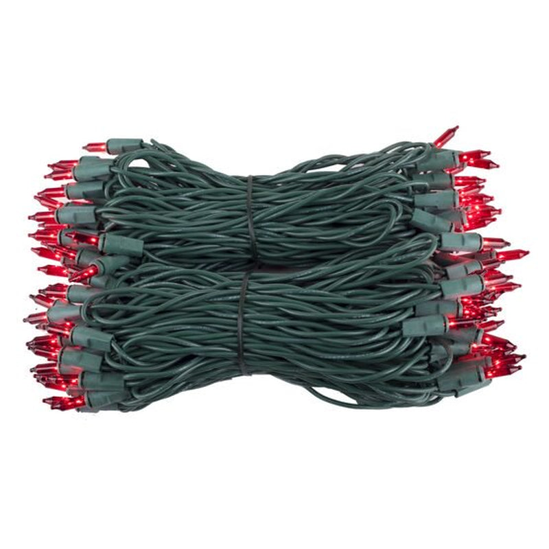 Kringle Traditions 100-Ct Indoor-Outdoor Christmas Valentines Day Red String Lights - 50' Green Wire Home & Garden > Decor > Seasonal & Holiday Decorations Wintergreen Corp   