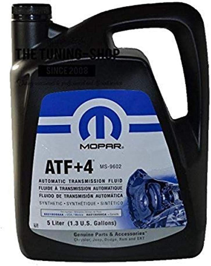 Genuine Chrysler Accessories (5013458AA) (68218058AC) ATF+4 Automatic Transmission Fluid - 1.3 Gallon / 5 Liter Sporting Goods > Outdoor Recreation > Winter Sports & Activities Chrysler   