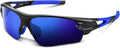 Polarized Sports Sunglasses for Men Women Youth Baseball Fishing Cycling Running Golf Motorcycle Tac Glasses UV400 Sporting Goods > Outdoor Recreation > Winter Sports & Activities Bea·CooL Glossy Blue  