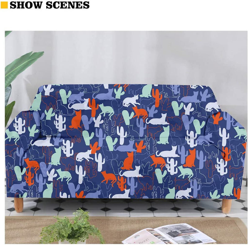 Doginthehole African Ethnic Style Sofa Slipcover Stretch Sofa Slipcover,Non Slip Fabric Couch Covers for Sectional Sofa Cushion Covers Furniture Protector Home & Garden > Decor > Chair & Sofa Cushions doginthehole   
