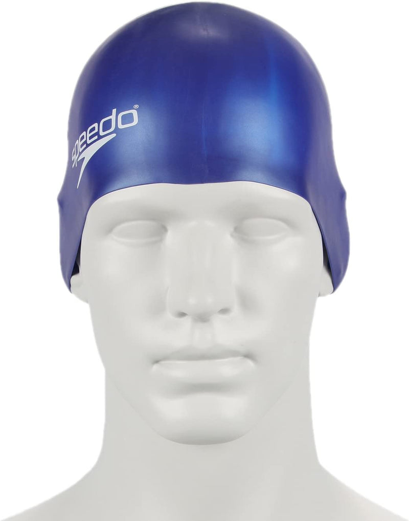 Speedo Plain Moulded Silicone Swim Cap for Juniors Sporting Goods > Outdoor Recreation > Boating & Water Sports > Swimming > Swim Caps Speedo   