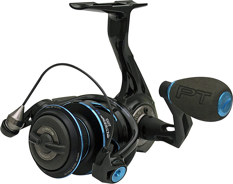 Quantum Smoke Saltwater Spinning Fishing Reel, Changeable Right- or Left-Hand Retrieve, Continuous Anti-Reverse Clutch with Niti Indestructible Bail, SCR Alloy Frame, Black Sporting Goods > Outdoor Recreation > Fishing > Fishing Reels Zebco Size 25 Reel  