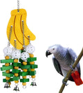 KINTOR Bird Chewing Toy Large Medium Parrot Cage Bite Toys African Grey Macaws Cockatoos Eclectus (Waterfall-Big)  Harvestkey Banana  