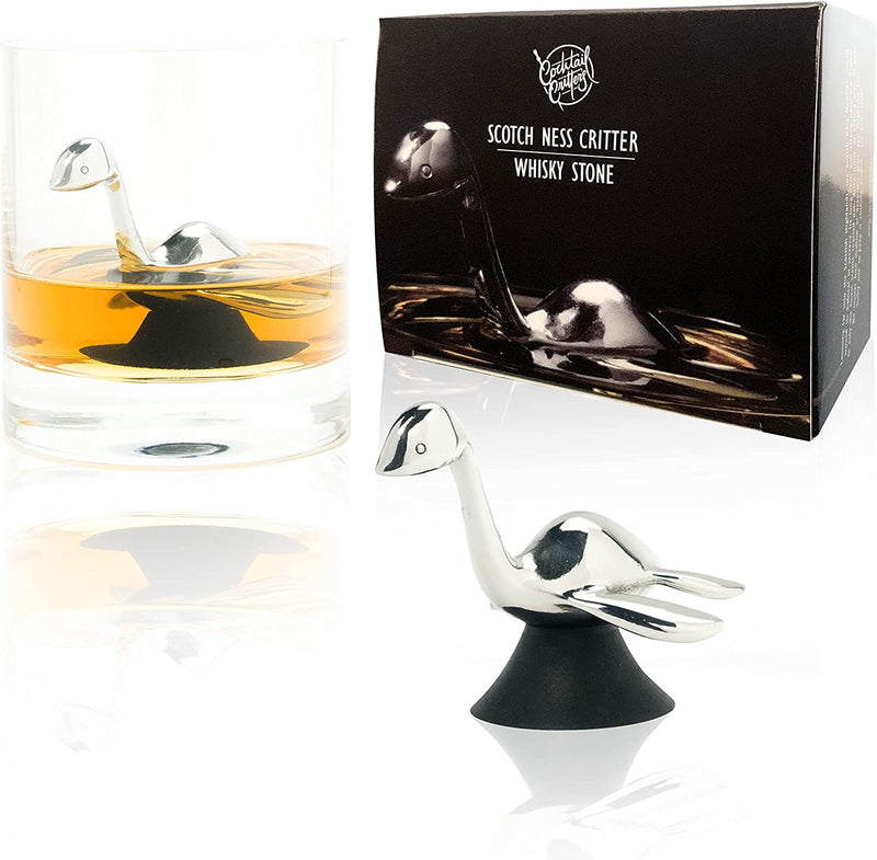 Scotch Ness Critter Chilling Stone, Best Gift for Him, Perfect for Father'S Day, Birthday, Anniversary, Old Fashioned Cocktail, Loch Ness Monster, Unique Whisky Gift Home & Garden > Kitchen & Dining > Barware Cocktail Critters   