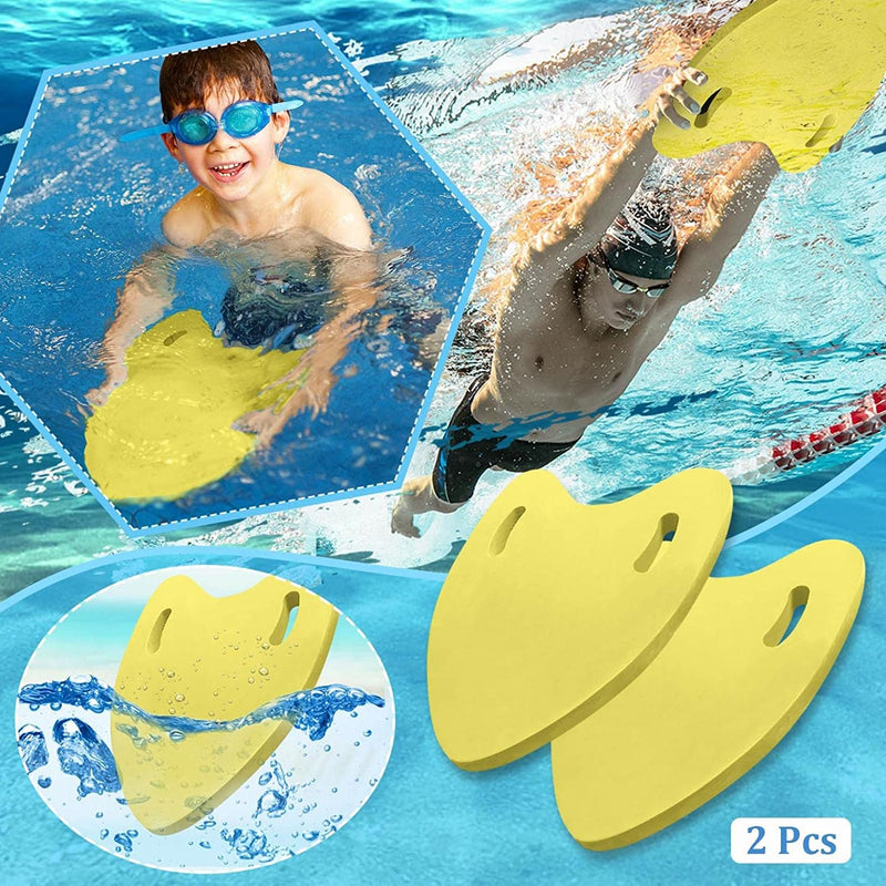 Swimming Kickboard, Swim Exercise Training Board for Adults Kids Toddlers, Swim Aid Float Kickboard Swimming Training Equipment with Handle, Swim Aid Float Kickboard for Kids and Beginner , EVA Foam Sporting Goods > Outdoor Recreation > Boating & Water Sports > Swimming Shellee   