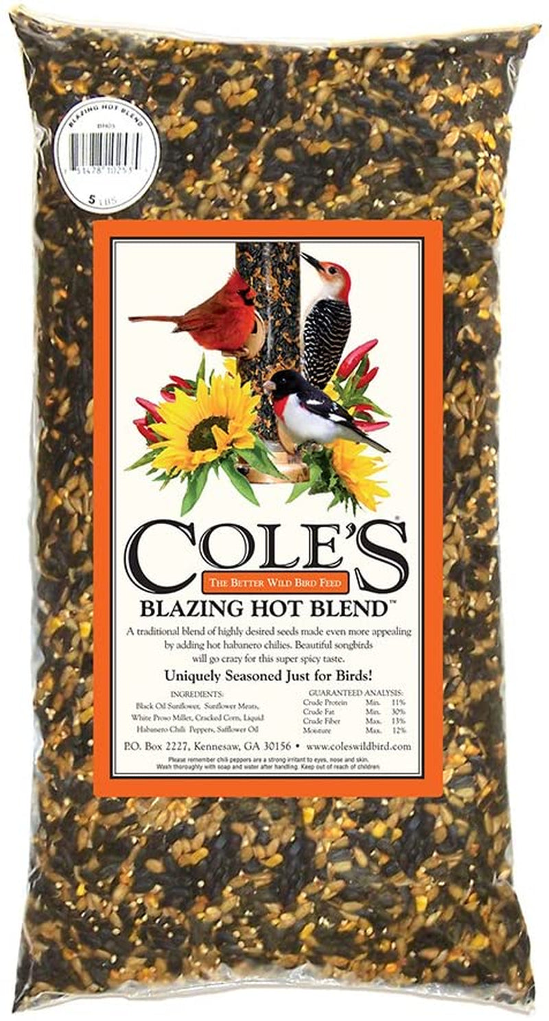 Cole'S BH05 Blazing Hot Blend Bird Seed, 5-Pound Animals & Pet Supplies > Pet Supplies > Bird Supplies > Bird Food Cole's Wild Bird Products   