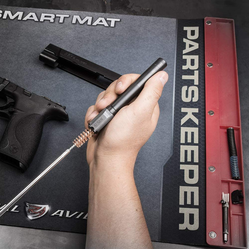 Real Avid Handgun Smart Mat - 19X16", Universal Pistol, Glock, 1911, and M&P (Select Your Style) Gun Cleaning Mat, Red Parts Tray Sporting Goods > Outdoor Recreation > Winter Sports & Activities Real Avid   