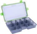 VGEBY1 Tackle Storage Box, Fish Lures Bait Transparent Case Fishing Tackle Accessories Sporting Goods > Outdoor Recreation > Fishing > Fishing Tackle VGEBY1 Green (L)  
