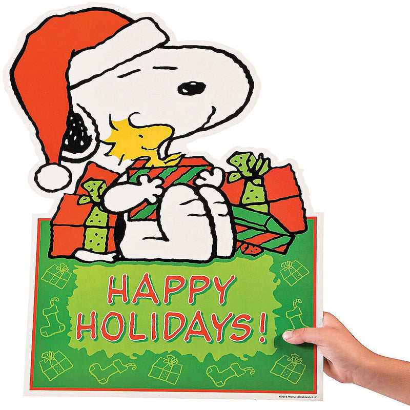 Peanuts Characters Charlie Brown Snoopy Linus Lucy and Woodstock Large Christmas Cut Outs Wall Decorations, 6-Pack Home & Garden > Decor > Seasonal & Holiday Decorations& Garden > Decor > Seasonal & Holiday Decorations Peanuts Worldwide   