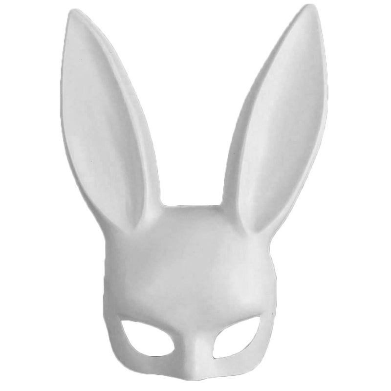 Duretiony Long Ears Rabbit Mask Party Costume Cosplay Masquerade Apparel & Accessories > Costumes & Accessories > Masks Duretiony Matt White  