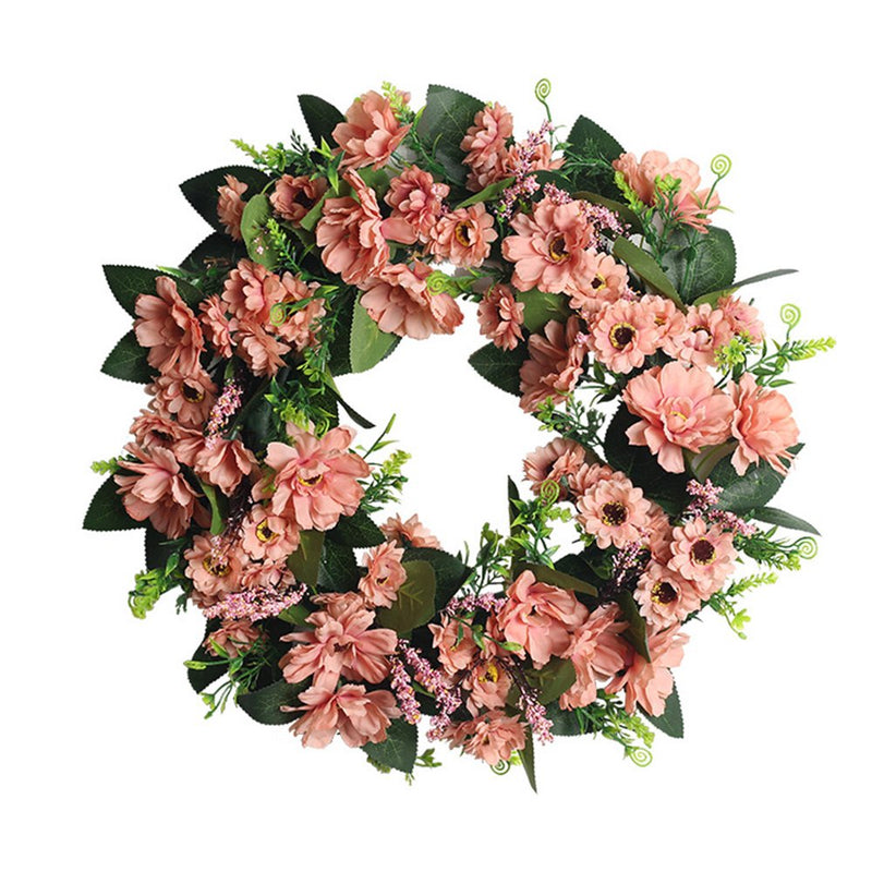 GATXVG Valentine'S Day Decor,17-Inch Artificial Flower Spring Wreath,Rustic Twig Fake Roses Sunflowers Garland Hanging Pendant Indoor Decoraction for Party Home Room Door Wall Home & Garden > Decor > Seasonal & Holiday Decorations GATXVG C  