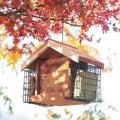 Cedar Alpha 2 Pack Cedar Ranch Feeder,Wild Bird Feeder for Hanging ,Bird Seed for outside Feeders,With Viewing Window, Perfect for Outdoor Garden, Weather Proof ( Red+Gray) Animals & Pet Supplies > Pet Supplies > Bird Supplies > Bird Cage Accessories > Bird Cage Food & Water Dishes CEDAR ALPHA Grand Chalet  