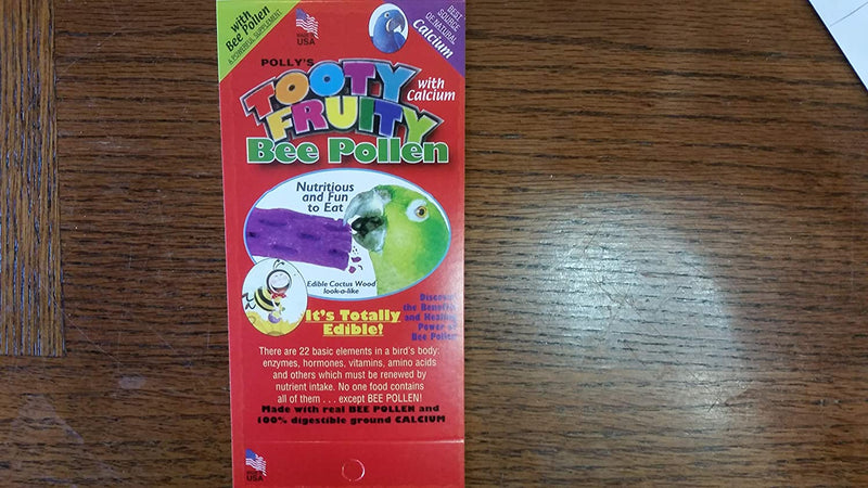 Polly'S Tooty Fruity Pollen Bird Perch, Medium (Assorted Flavor) Animals & Pet Supplies > Pet Supplies > Bird Supplies POLLY'S PET PRODUCTS   