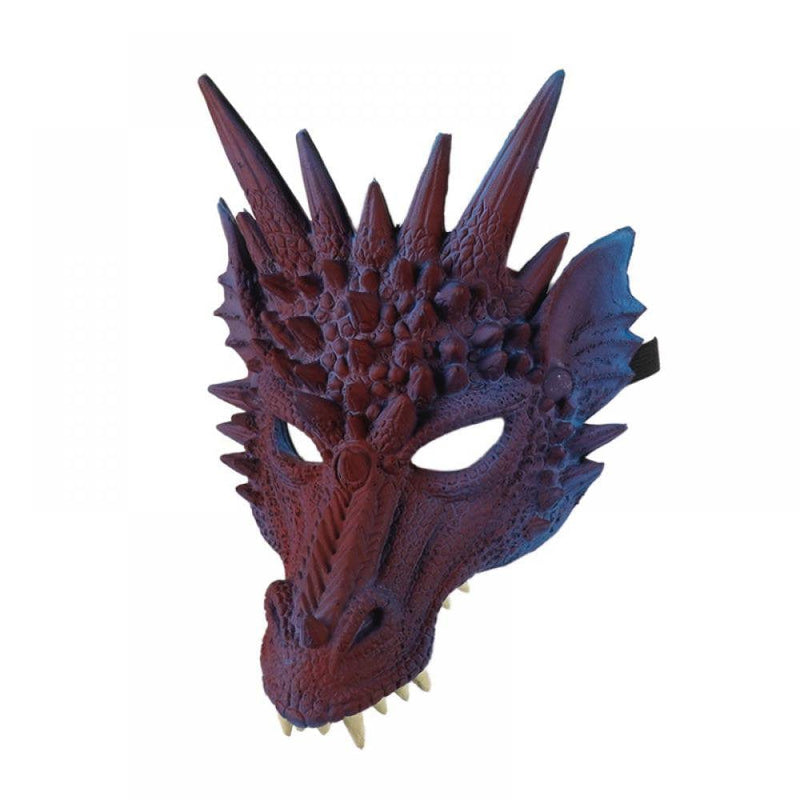 4D Dragon Mask Half Face Mask for Kids Teens Halloween Costume Party Cosplay Party Decoration Apparel & Accessories > Costumes & Accessories > Masks Tinkercad   