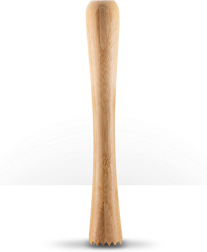 Piña Barware Professional Cocktail Muddler - 10" / 25Cm Bamboo with Toothed Muddler (One Muddler) Home & Garden > Kitchen & Dining > Barware Yalu&Freedom   