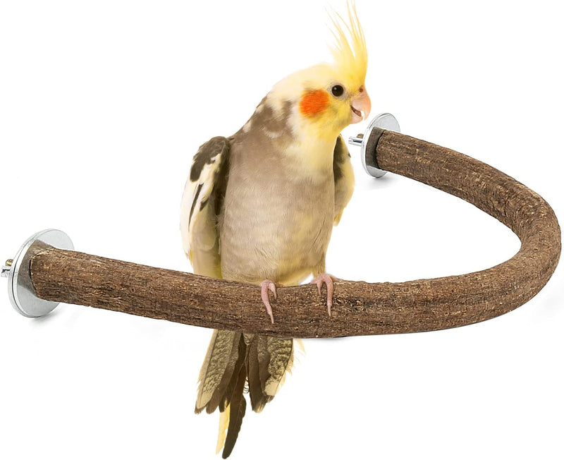 RYPET Parrot Bird Natural Wood Stand Perch Swing, U Shape Animals & Pet Supplies > Pet Supplies > Bird Supplies RYPET Large  