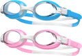 Findway Kids Swim Goggles, 2 Pack Kids Swimming Goggles Anti-Fog No Leaking Girls Boys for Age 3-10 Sporting Goods > Outdoor Recreation > Boating & Water Sports > Swimming > Swim Goggles & Masks findway 1-white Blue+white Pink  