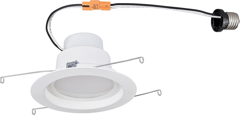 Westinghouse Lighting 3104300 8 (Replaces 65-Watt) Dimmable Warm White 4-Inch Medium Base Socket Adapter Recessed LED Downlight, 4 Inch Equivalent
