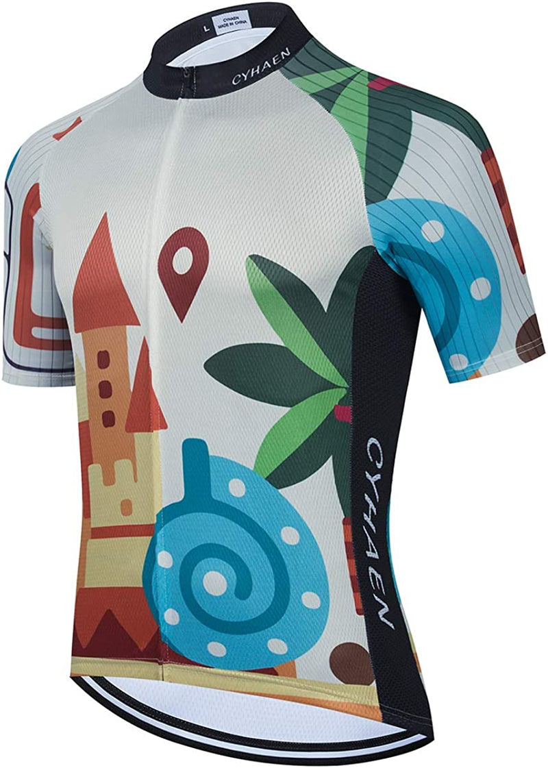 Weimo Cycling Jersey Men'S Short Sleeve Biking Shirts Sporting Goods > Outdoor Recreation > Cycling > Cycling Apparel & Accessories weimo 000 O 3X-Large 