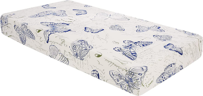 Papasgix Stretch Couch Cushion Covers, Printed Removable Loveseat Cushion Slipcovers Protector, Sofa Seat Cushion Covers for Living Room, Camper (Medium, Butterfly) Home & Garden > Decor > Chair & Sofa Cushions papasgix Butterfly Large 