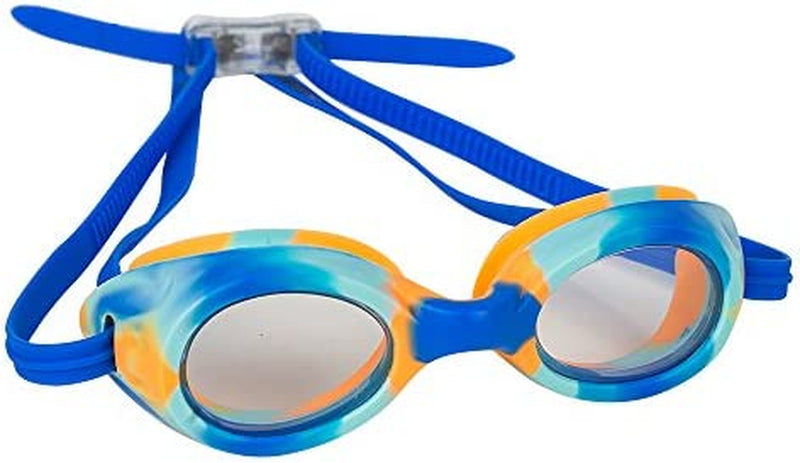 Splaqua Kids Swim Goggles for Boys, Girls- Adjustable Straps- UV Protection Swimming Goggle Sporting Goods > Outdoor Recreation > Boating & Water Sports > Swimming > Swim Goggles & Masks Splaqua Blue Tie Dye  