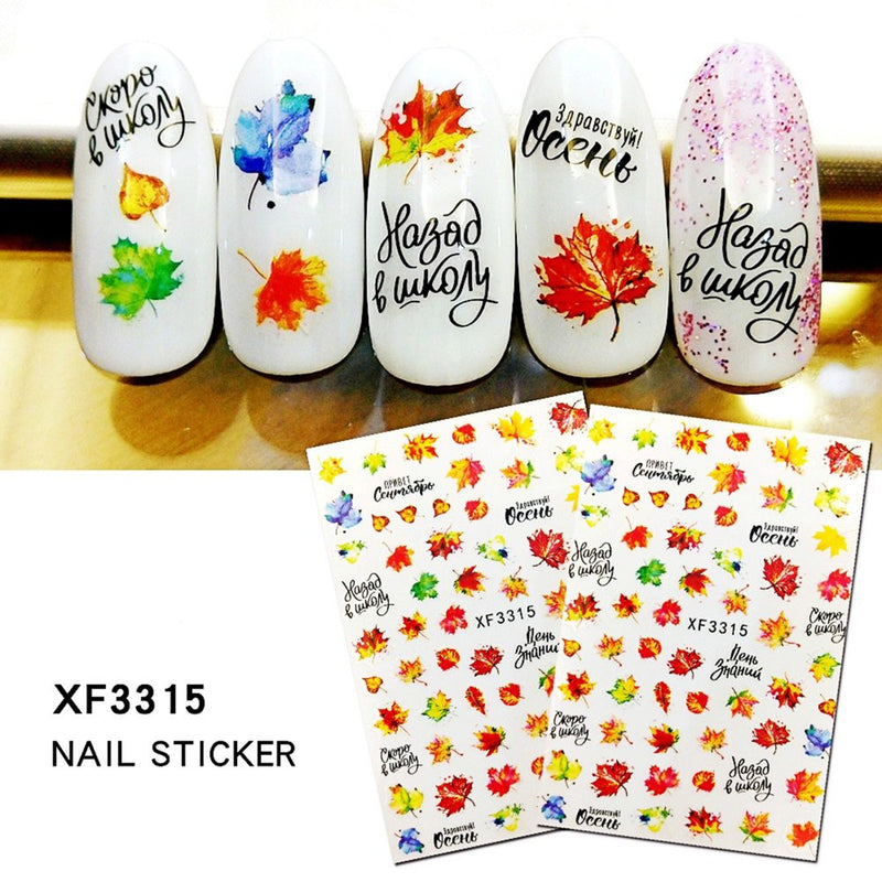 Nail Sticker Set Butterfly Little Daisy Maple Leaf Nail Sticker 2PC Apparel & Accessories > Costumes & Accessories > Masks jsaierl A Women Trendy 