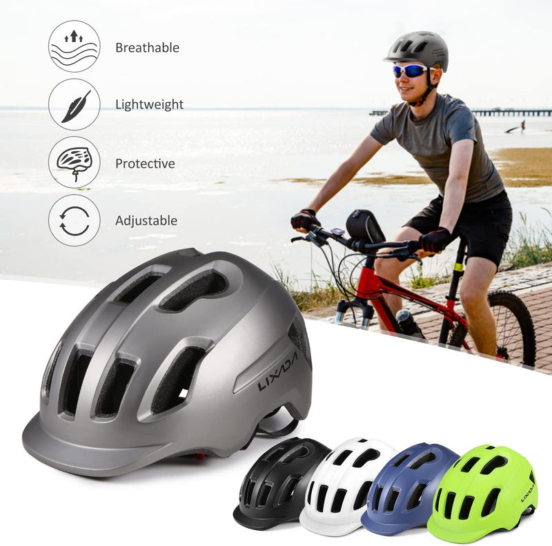 Mountain Bike Helmet with Sun Visor Ultralight Adjustable MTB Cycling Bicycle Helmet Men Women Sports Outdoor Safety Helmet Sporting Goods > Outdoor Recreation > Cycling > Cycling Apparel & Accessories > Bicycle Helmets MengK   