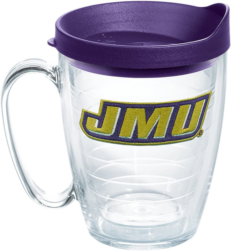 Tervis Made in USA Double Walled James Madison University JMU Dukes Insulated Tumbler Cup Keeps Drinks Cold & Hot, 24Oz - Black Lid, Primary Logo Home & Garden > Kitchen & Dining > Tableware > Drinkware Tervis Primary Logo 16oz Mug 