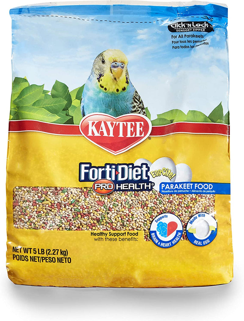 Kaytee Forti-Diet Egg-Cite Parakeet Pet Bird Food, 5 Pound Animals & Pet Supplies > Pet Supplies > Bird Supplies > Bird Food Kaytee   
