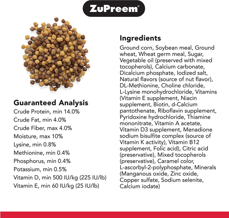 Zupreem Nutblend Smart Pellets Bird Food for Medium Birds, 2 Pound Bag - Made in USA, Daily Nutrition, Essential Vitamins, Minerals for Cockatiels, Quakers, Lovebirds, Small Conures Animals & Pet Supplies > Pet Supplies > Bird Supplies > Bird Food ZuPreem   
